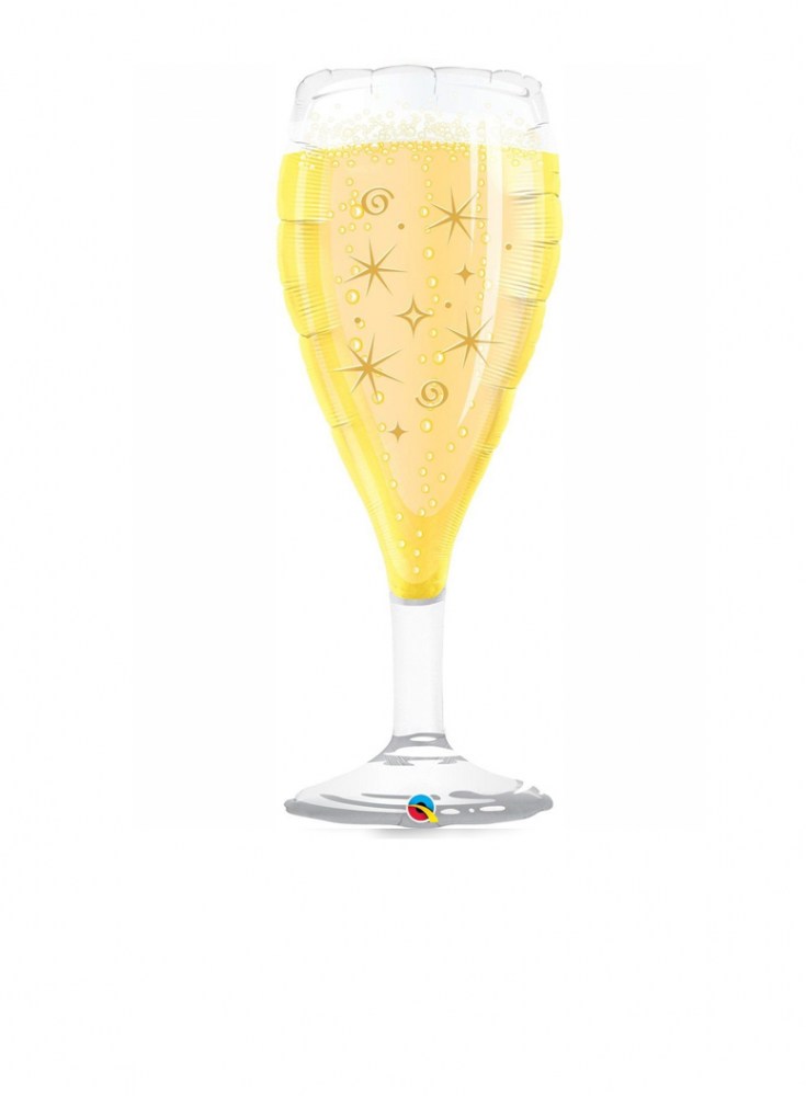 Фольгированный шар в виде бокала шампанского